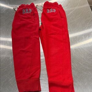 GAP Kids Vibrant Red Joggers- set of 2